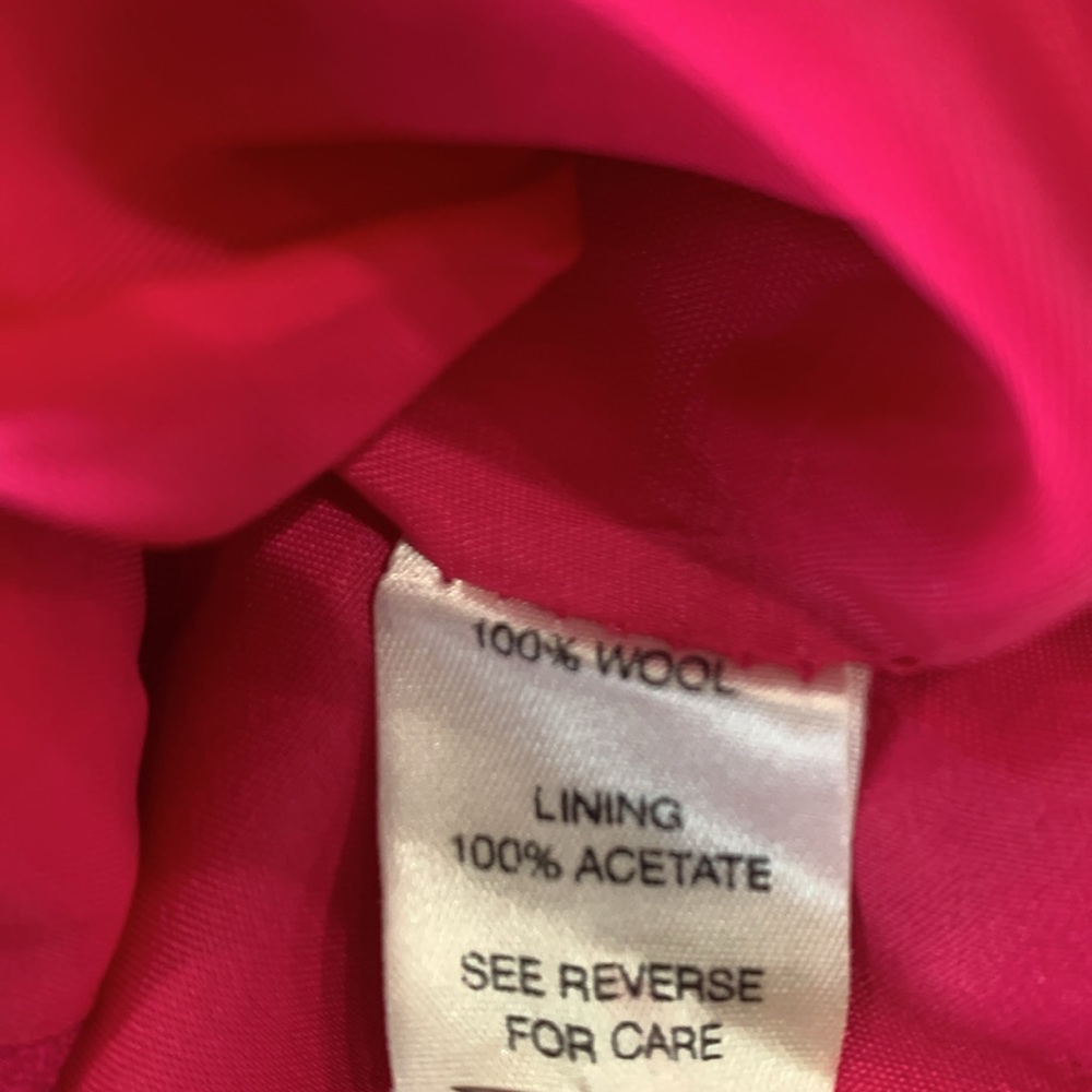 Bicci Florine Wachter Vintage Jacket Size 6 Hot Pink - Picture 4 of 5